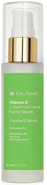 Feuchtigkeitsspendendes und pflegendes Gesichtsserum gegen Pigmentflecken mit Vitamin D und Hyaluronsäure - Dr. Eve_Ryouth Vitamin D + Hyaluronic Acid Pro-Age Serum — Bild N1