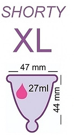 Menstruationstasse Größe XL rosa - MeLuna Soft Shorty Menstrual Cup — Bild N2