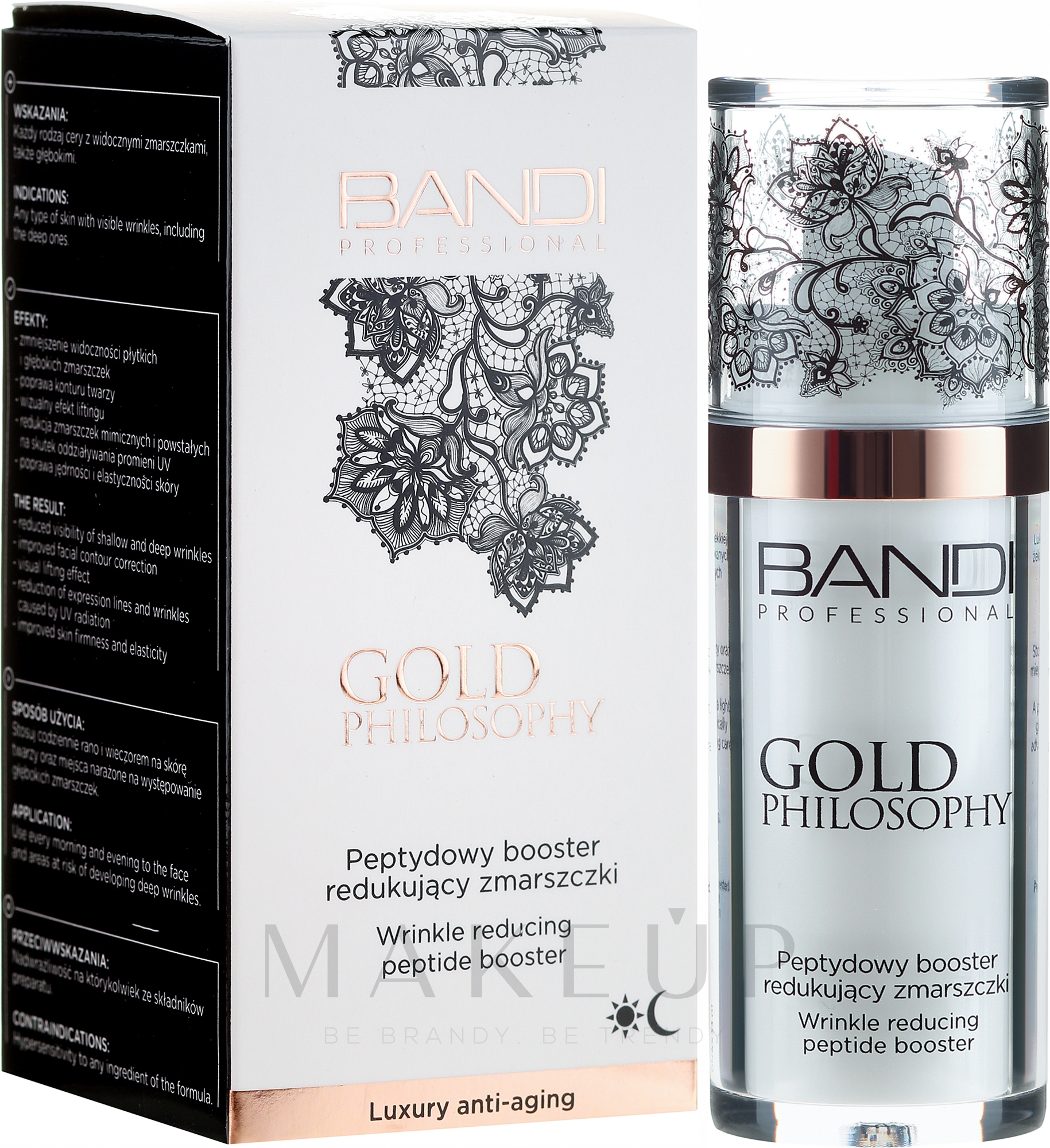 Anti-Falten Gesichtsbooster mit Peptiden - Bandi Professional Gold Philosophy Wrinkle Reducing Peptide Booster — Bild 30 ml