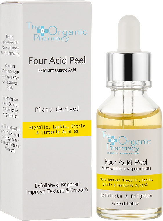 Gesichtspeeling-Serum Vier Säuren - The Organic Pharmacy Four Acid Peel — Bild N2