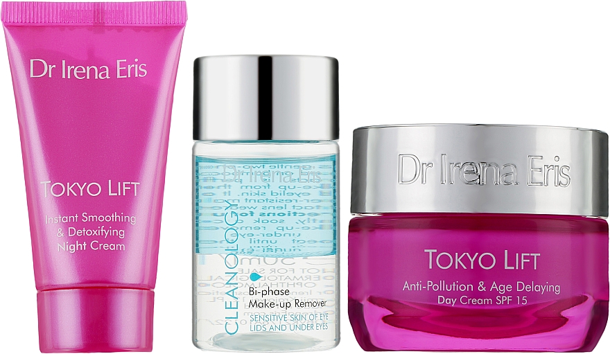 Gesichtspflegeset - Dr. Irena Eris Tokyo Lift (Gesichtscreme 50ml + Gesichtscreme 30ml + Mizellenwasser 50ml) — Bild N2