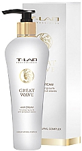 Düfte, Parfümerie und Kosmetik Haarcreme für umwerfende Locken - T-LAB Professional Great Wave Hair Cream