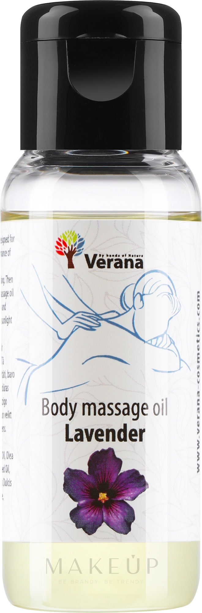 Körpermassageöl Lavender - Verana Body Massage Oil  — Bild 30 ml