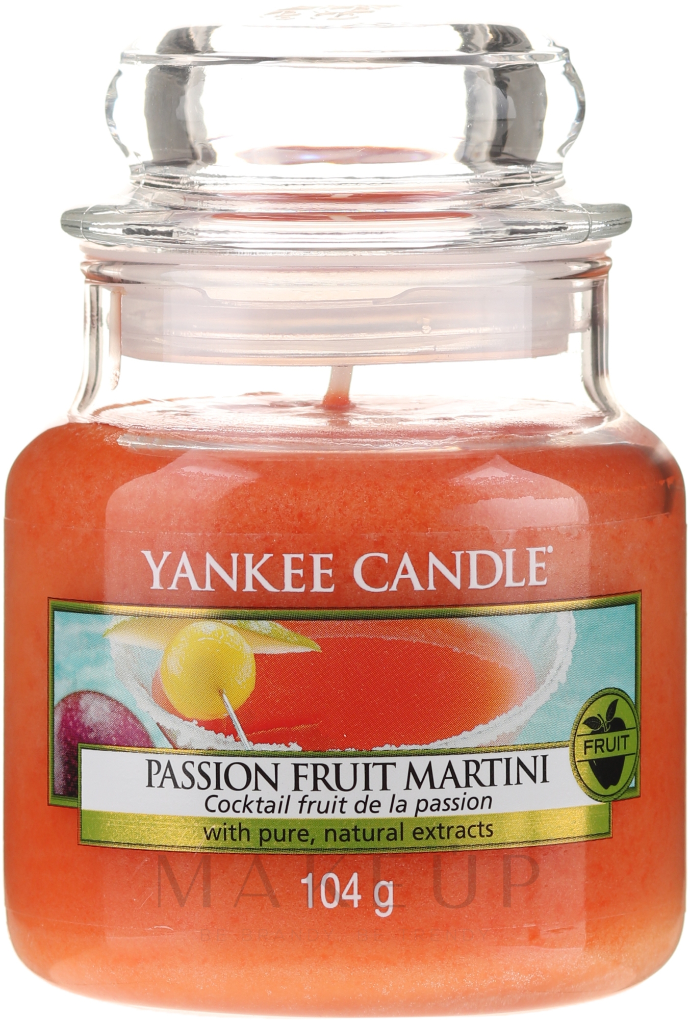 Duftkerze im Glas Passion Fruit Martini - Yankee Candle Passion Fruit Martini Jar — Bild 104 g