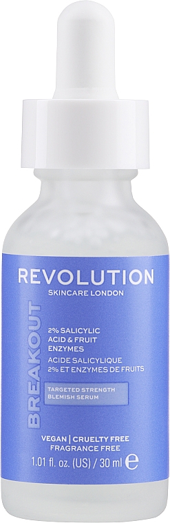 Gesichtsserum mit 2% Salicylsäure und Fruchtenzymen - Revolution Skincare Serum 2% Salicylic Acid & Fruit Enzymes