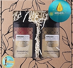 Düfte, Parfümerie und Kosmetik Haarpflegeset - Arganicare Castor (Shampoo 400ml + Conditioner 400ml)