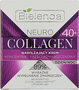 Feuchtigkeitsspendendes Anti-Falten Creme-Konzentrat mit Kollagen 40+ - Bielenda Neuro Collagen Moisturizing Anti-wrinkle Cream-concentrate 40+ — Bild N1