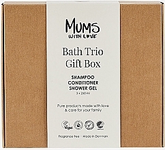 Düfte, Parfümerie und Kosmetik Haarpflegeset - Mums With Love Bath Trio Gift Box (Haarshampoo 250ml + Conditioner 250ml + Duschgel 250ml)