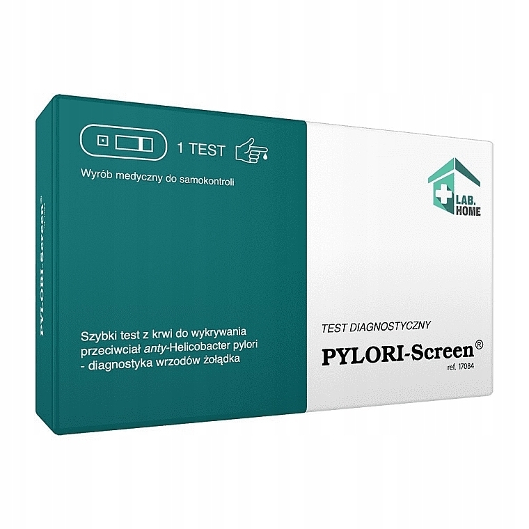 Diagnostischer Test zum Nachweis von Helicobacter pylori-Antikörpern - Lab.Home Pylori-Screen — Bild N1