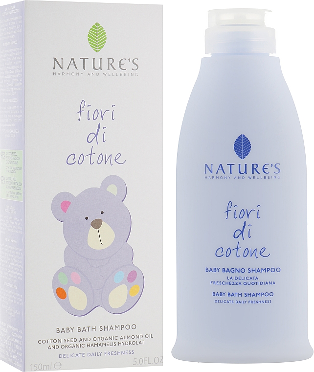 Shampoo für Babys mit Mandelöl - Nature's Fiori Cotone Baby Bath Shampoo — Bild N1