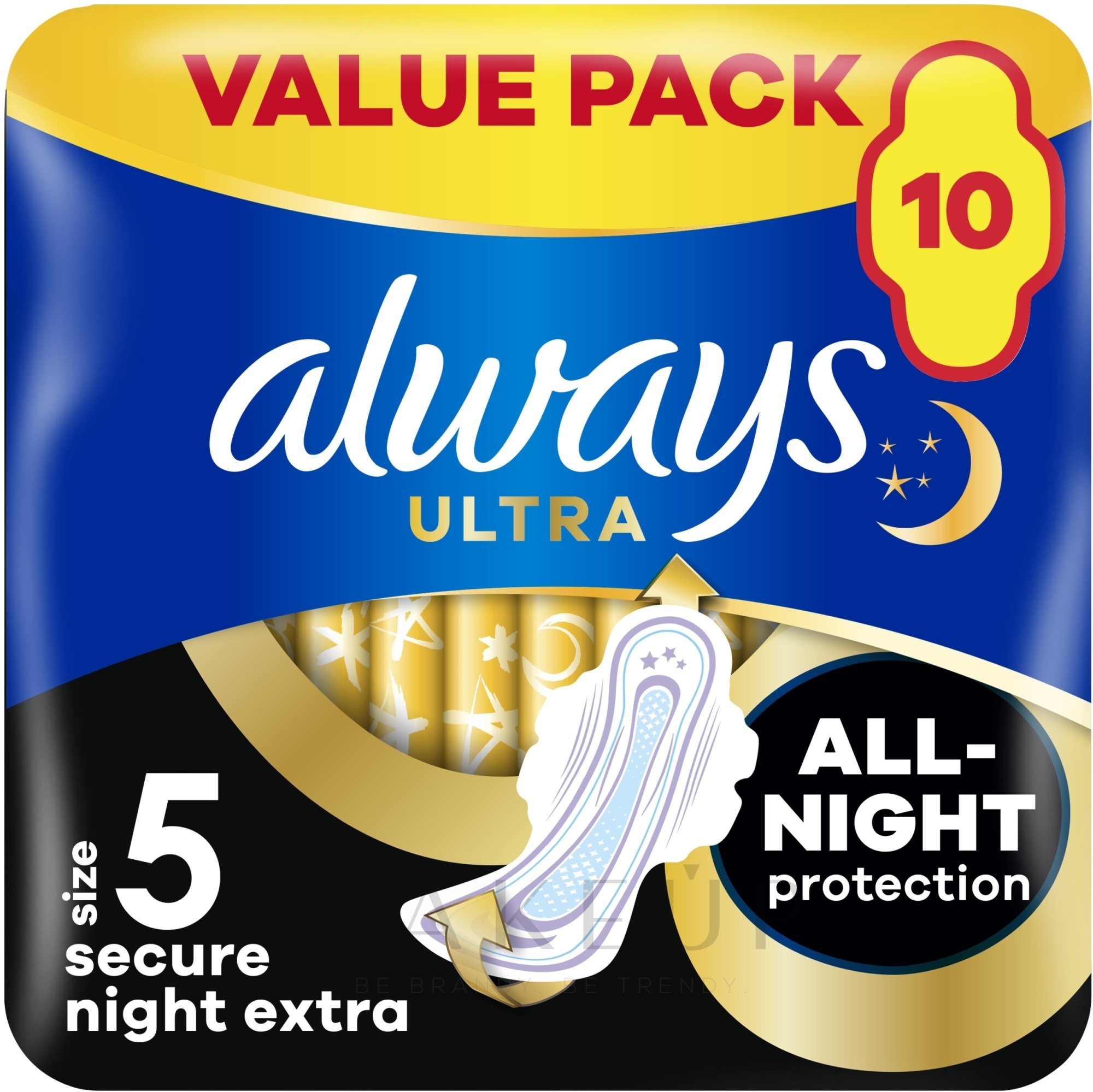 Damenbinden für die Nacht Extra 10 St. - Always Ultra Extra Night — Bild 10 St.