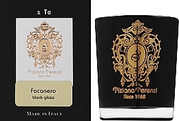 Tiziana Terenzi Foconero Scented Candle Black Glass - Duftkerze im Schwarzglas — Bild N2