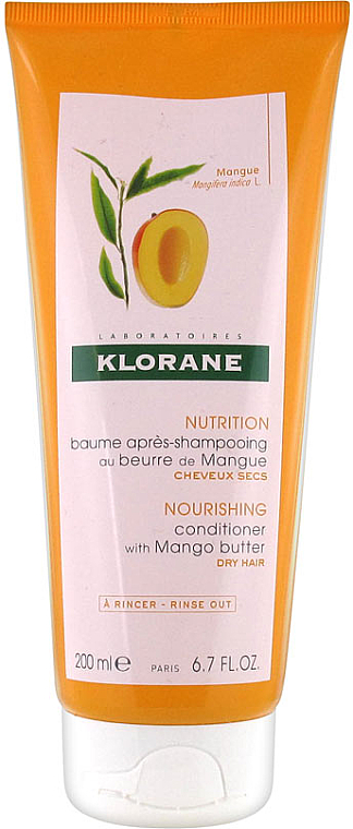 Nährende Haarspülung mit Mangobutter für trockenes Haar - Klorane Nourishing Conditioner With Mango Butter — Bild N1