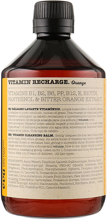 Vitamin-Shampoo - Eva Professional Vitamin Recharge Cleansing Shampoo Orange — Bild N3