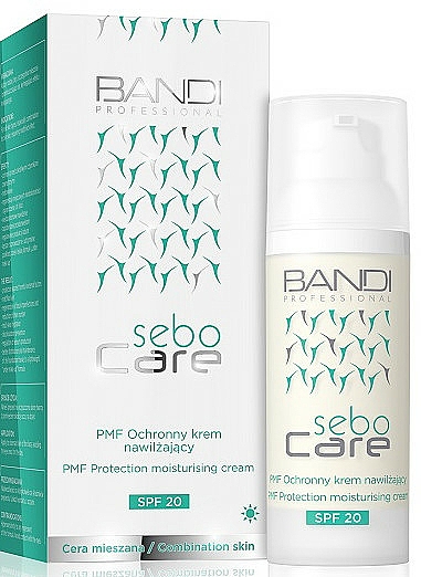Schützende und feuchtigkeitsspendende Gesichtscreme für Mischhaut SPF 20 - Bandi Professional Sebo Care PMF Protection Moisturising Cream SPF 20