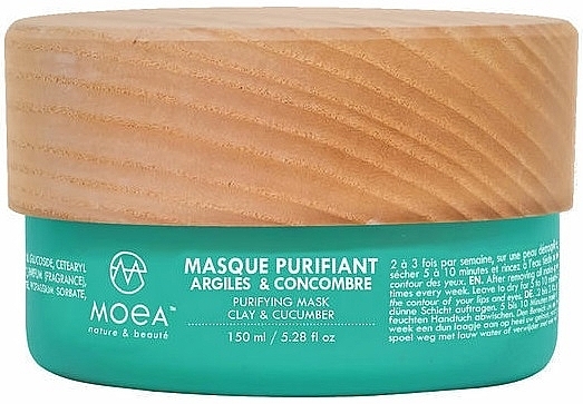 Reinigungsmaske mit Tonerde und Gurke - Moea Purifying Mask Clay & Cucumber — Bild N1