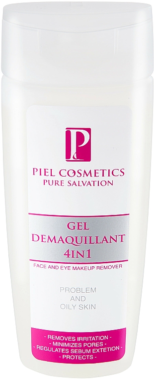 4in1 Make-up Entferner für Gesicht und Augen - Piel cosmetics Pure Salvation Gel Demaquillant 4in1 Face And Eye Makeup Remover — Bild N1