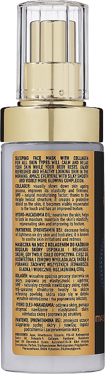 Nachtmaske für das Gesicht mit Kollagen - Vcee Sleeping Facr Mask Collagen — Bild N2