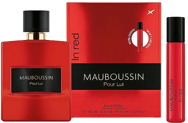 Mauboussin Pour Lui in Red - Duftset (edp/100ml + edp/20ml) — Bild N1