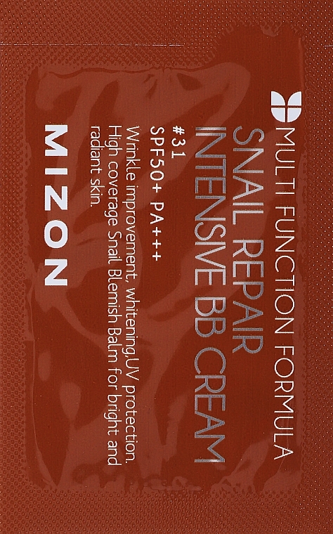 Mizon Snail Repair Intensive BB Cream (Probe) - GESCHENK! BB-Creme mit Schneckenschleim SPF 50+ PA + + + — Bild N3