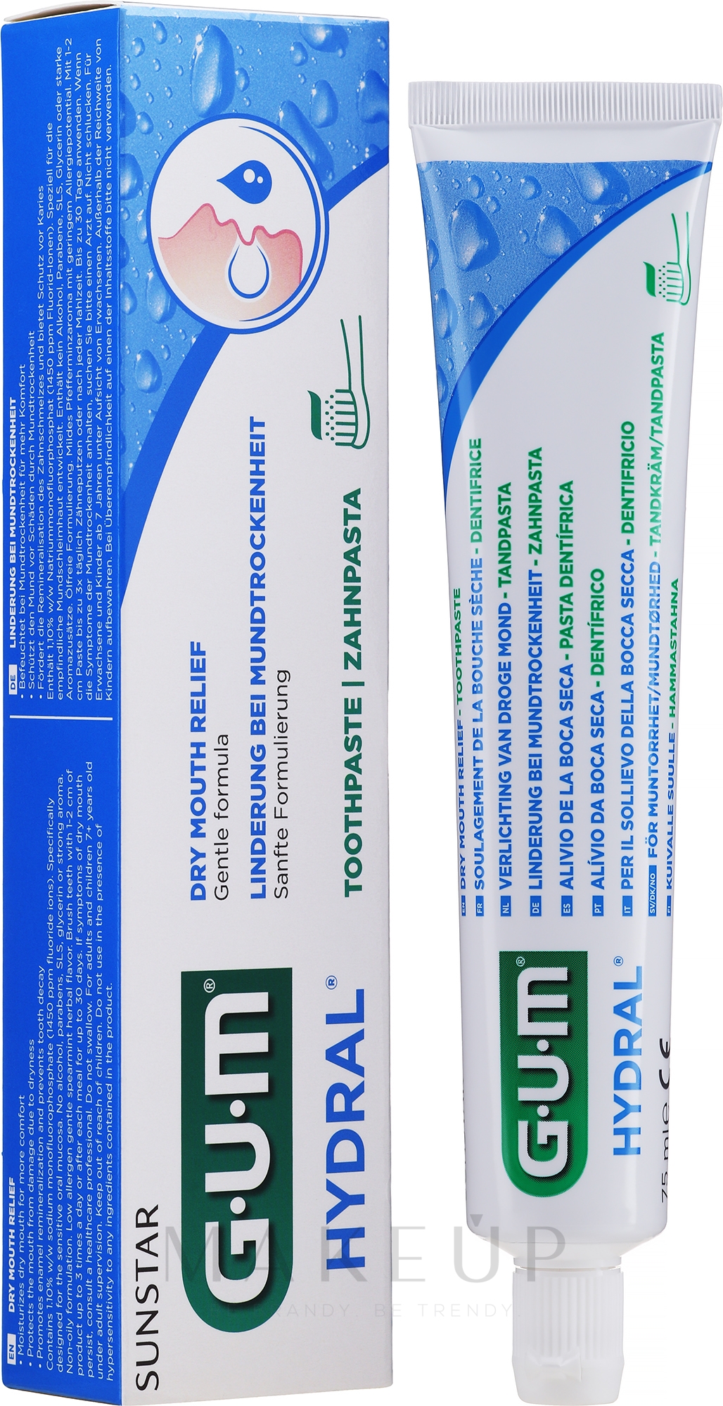 Zahnpasta gegen Mundtrockenheit - G.U.M Hydral Toothpaste — Bild 75 ml