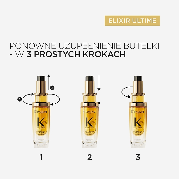 Trockenöl für das Haar - Kerastase Elixir Ultime L’Huile Originale Refill (Refill)  — Bild N6