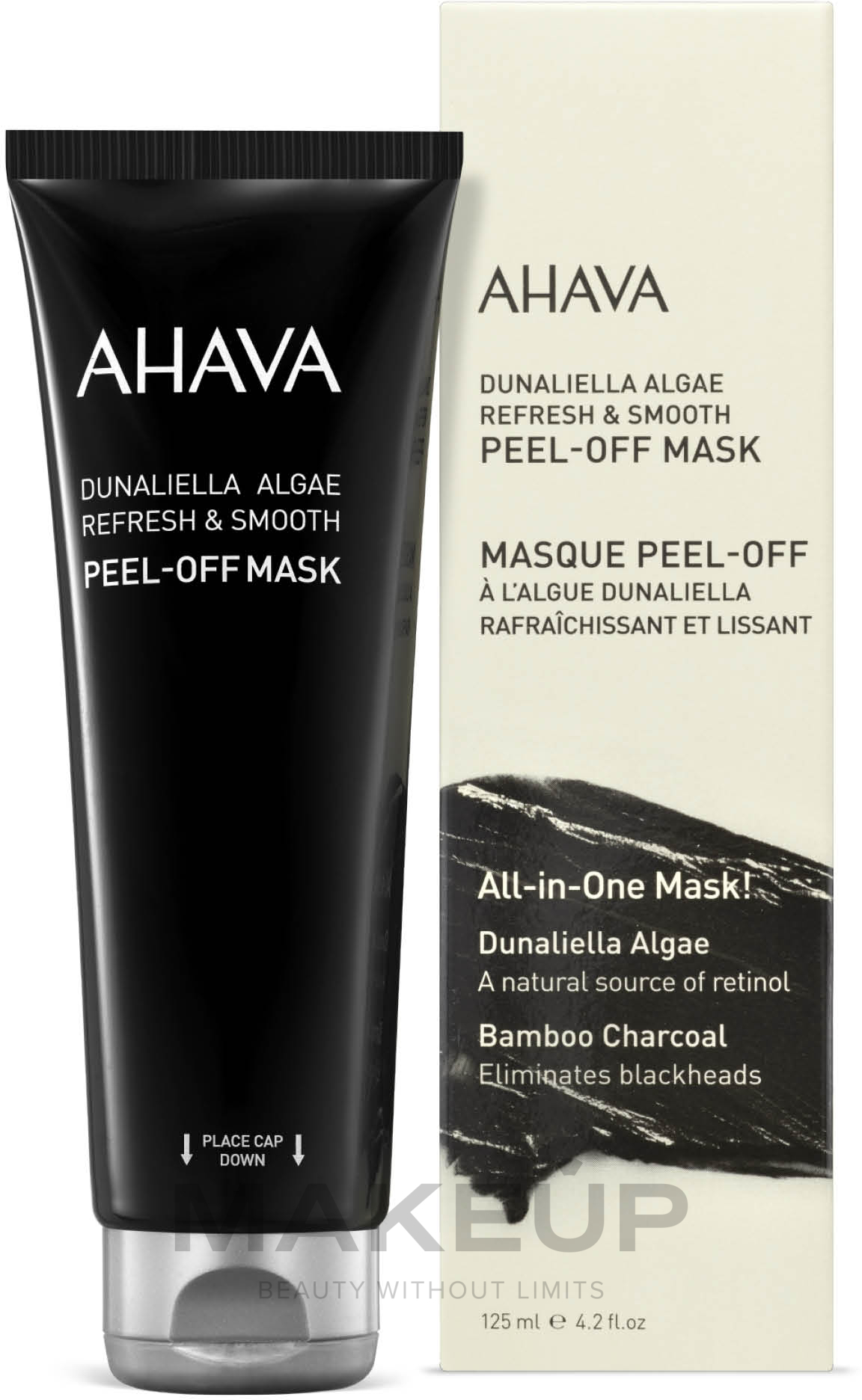 Glättende Peel-Off Gesichtsmaske mit Bambuskohle und Dunaliella - Ahava Dunaliella Algae Peel-off Mask — Bild 125 ml