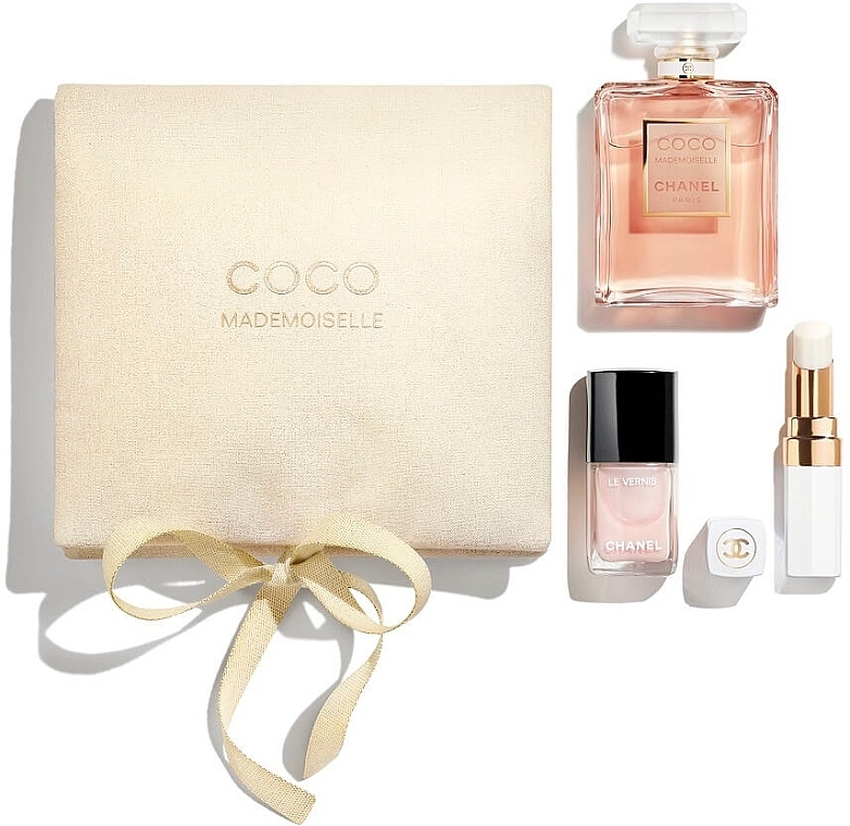 Chanel Coco Mademoiselle - Set (Parfum/50 ml + Lippenbalsam/3,5 g + Nagellack/13 ml) — Bild N1