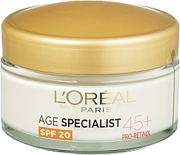 Düfte, Parfümerie und Kosmetik Tagescreme für reife Haut - L'Oreal Paris Age Specialist SPF 20Pro-Retinol Cream 45+