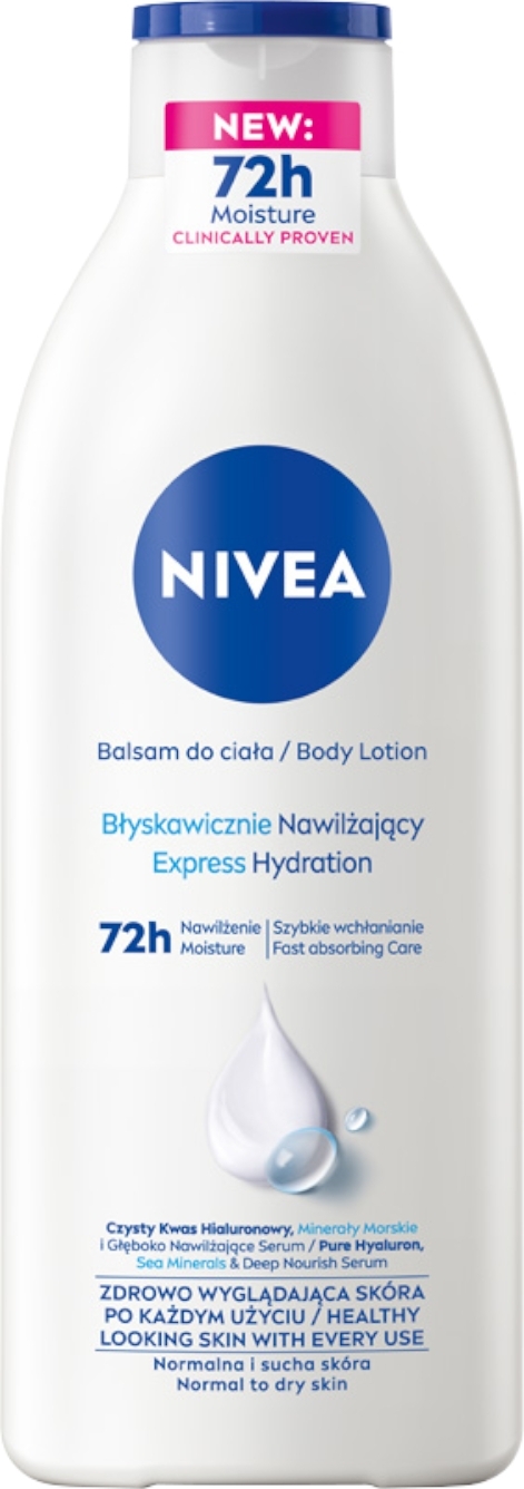 Intensiv Feuchtigkeitsspendende Körperlotion - NIVEA Express Hydration Body Lotion — Bild 400 ml