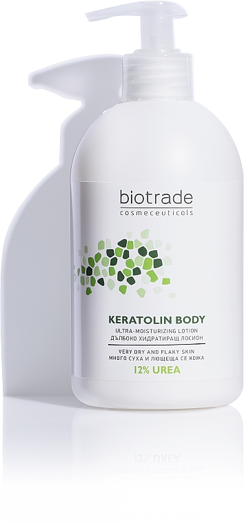 Körperlotion mit 12% Urea für intensive Feuchtigkeitszufuhr mit mildem keratolytischem Effekt - Biotrade Keratolin Body Ultra-Moisturizing Lotion — Bild N1