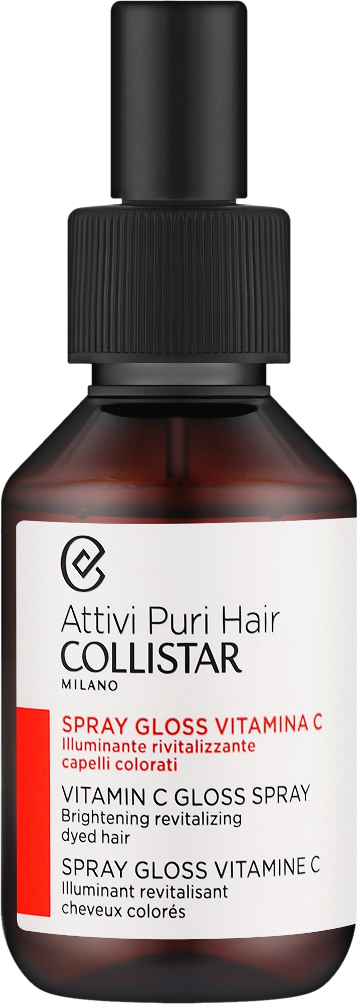 Haarspray mit Vitamin C - Collistar Attivi Puri Hair Vitamin C Gloss Spray — Bild 100 ml