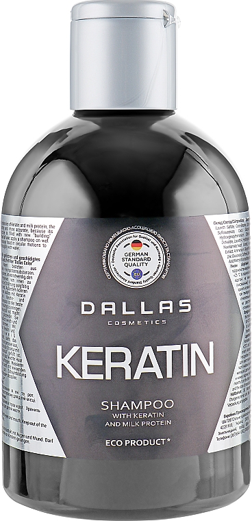 Haarshampoo mit Keratin und Milchprotein - Dalas Cosmetics Keratin Shampoo — Bild N4
