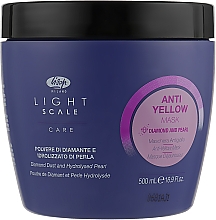 Maske gegen gelbes Haar mit violetten Pigmenten - Lisap Light Scale Anti Yellow Mask — Bild N1