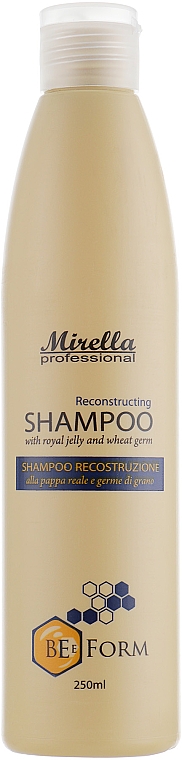 Revitalisierendes Shampoo mit Gelée Royale und Weizenproteinen - Mirella Professional Bee Form Reconstructing Shampoo — Bild N1