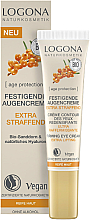 Düfte, Parfümerie und Kosmetik Straffende Augencreme Sanddorn - Logona Age Protection Extra-Firming Firming Eye Cream