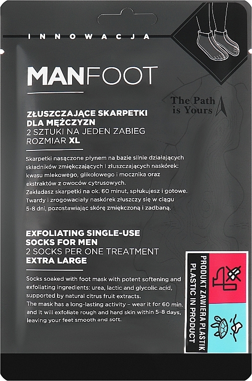 Peeling-Fußmaske - ManFoot Exfoliating Foot Mask Men XL Cream — Bild N1