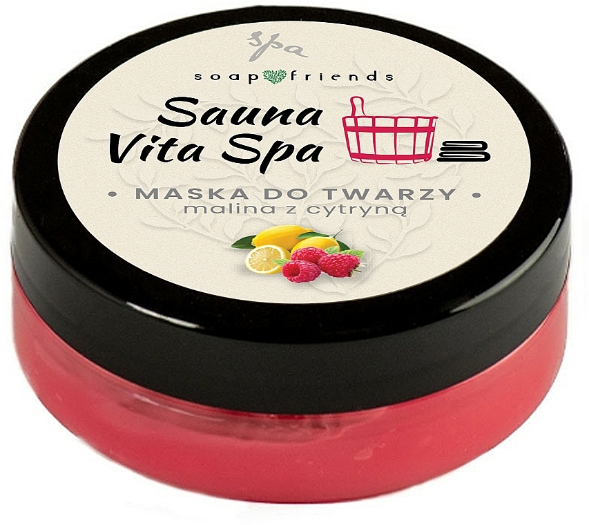 Gesichtsmaske Himbeere und Zitrone - Soap&Friends Sauna Vita Spa — Bild N1
