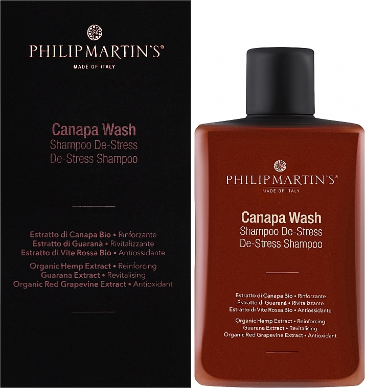 Anti-Stress-Shampoo für das Haar - Philip Martin's Canapa Wash De-Stress Shampoo — Bild N3
