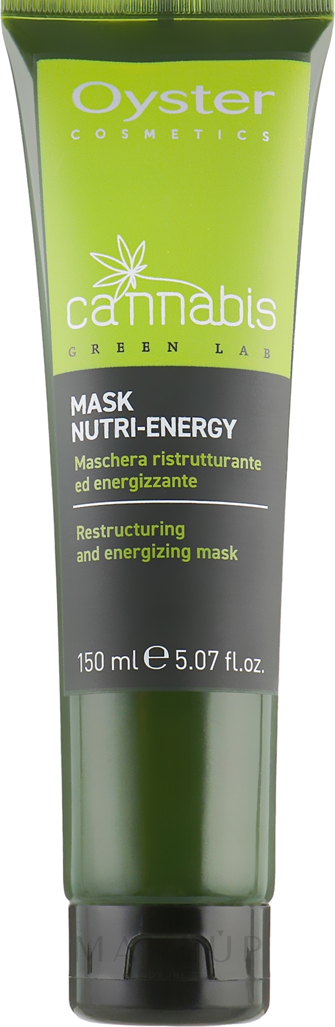 Revitalisierende Haarmaske - Oyster Cosmetics Cannabis Green Lab Mask Nutri-Energy — Bild 150 ml