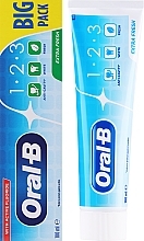 Erfrischende und aufhellende Zahnpasta mit Fluorid - Oral B 1-2-3 Salt Power White Toothpaste — Bild N2