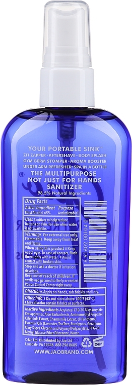 Antibakterielles Desinfektionsspray mit ätherischen Ölen und Kamille- und Ringelblumenextrakt - Jao Brand Hand Refreshener — Bild N2