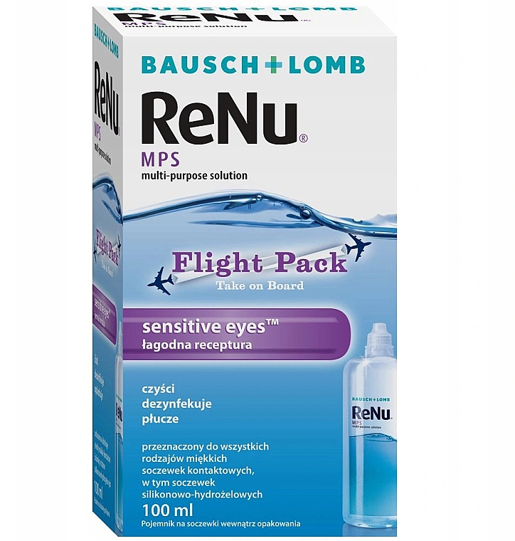 Kontaktlinsenlösung - ReNu Bausch & Lomb MPS Sensitive Eyes — Bild N1