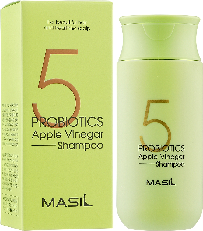 Sanftes sulfatfreies Shampoo mit Probiotika und Apfelessig - Masil 5 Probiotics Apple Vinegar Shampoo — Bild N4
