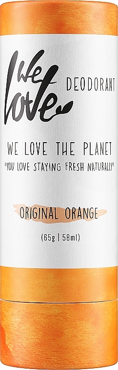 Deostick mit spanischem Mandarinenduft - We Love The Planet Original Orange Deodorant Stick — Bild N1