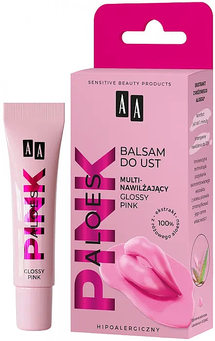 Multi-feuchtigkeitsspendender Lippenbalsam - AA Aloes Pink Multi-Moisturizing Lip Balm — Bild N1