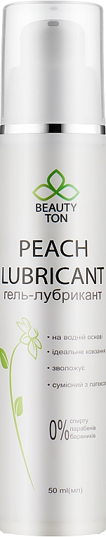 Gleitgel ohne Silikon - Beauty TON Peach Lubricant — Bild N1