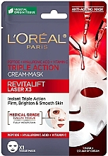 Düfte, Parfümerie und Kosmetik Anti-Aging-Gesichtsmaske mit dreifacher Wirkung - L'Oreal Revitalift Laser X3 Cream-Mask