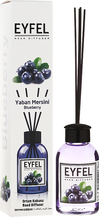 Raumerfrischer Blueberry - Eyfel Perfume Blueberry Reed Diffuser — Bild N1