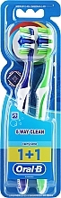 Düfte, Parfümerie und Kosmetik Zahnbürsten-Set 40 mittel hellgrün und blau - Oral-B Complete 5 Way Clean